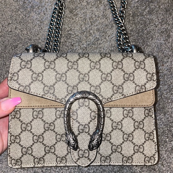 Gucci Handbags - GG Supreme Mini Gucci Dionysus Shoulder Bag